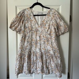 A&F Puffer Sleeve Mini Dress